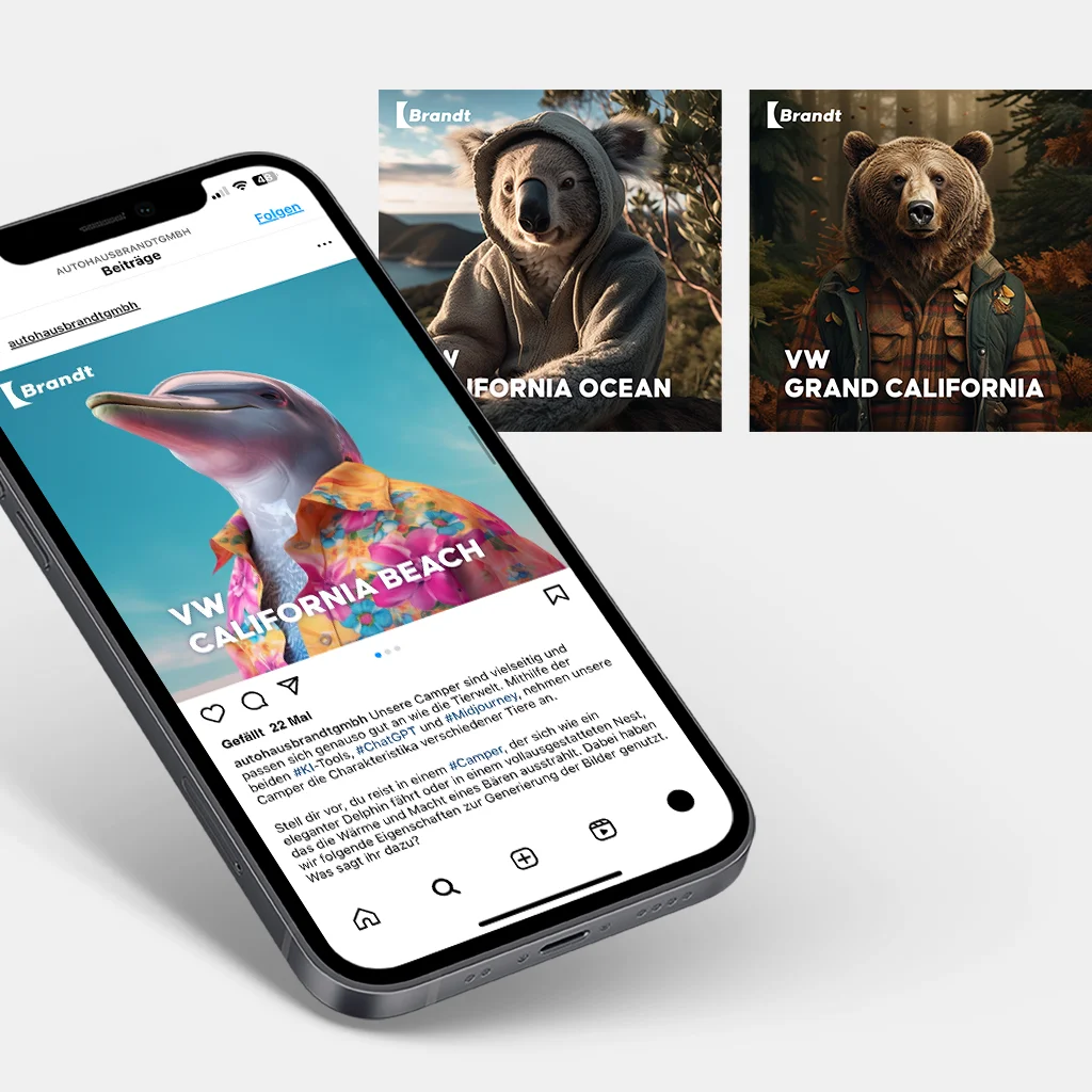 Autohaus Brandt Social Media Referenz KI