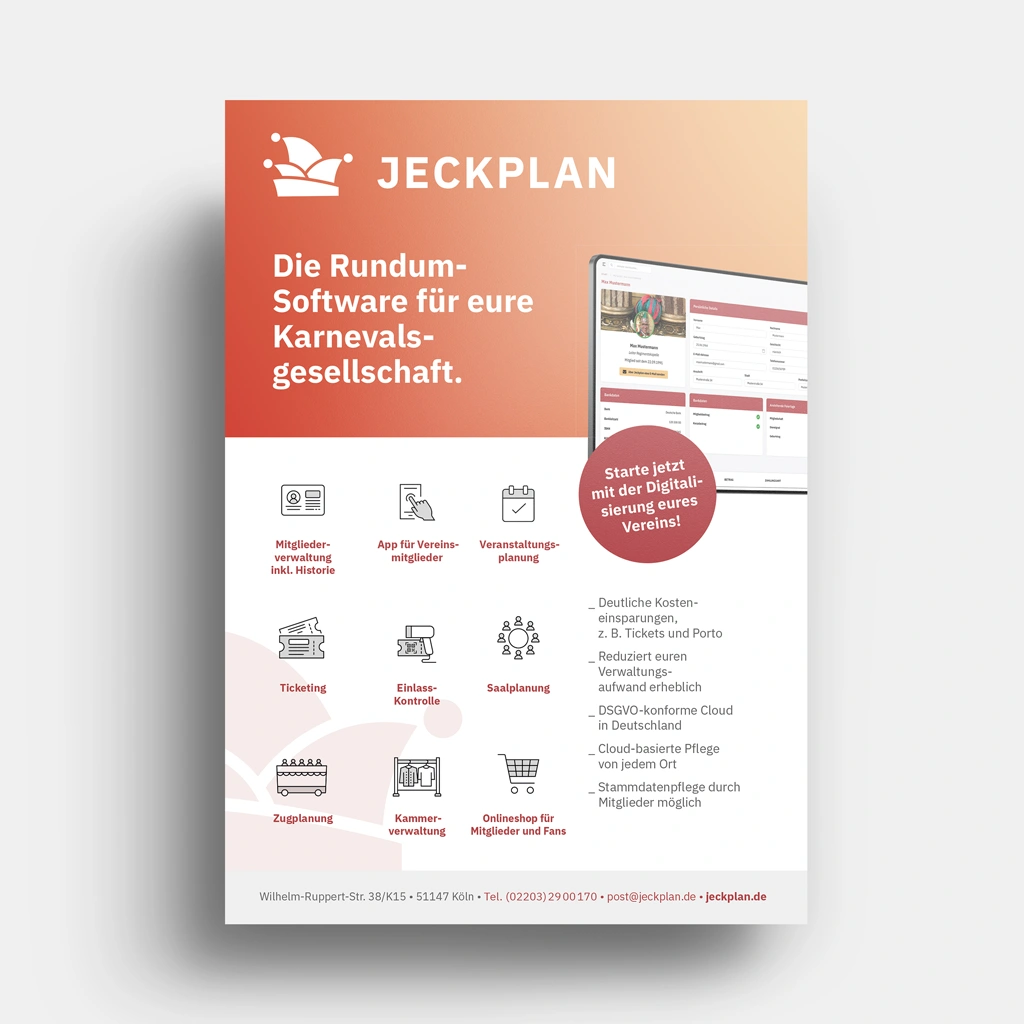 Referenz: Jeckplan Flyer