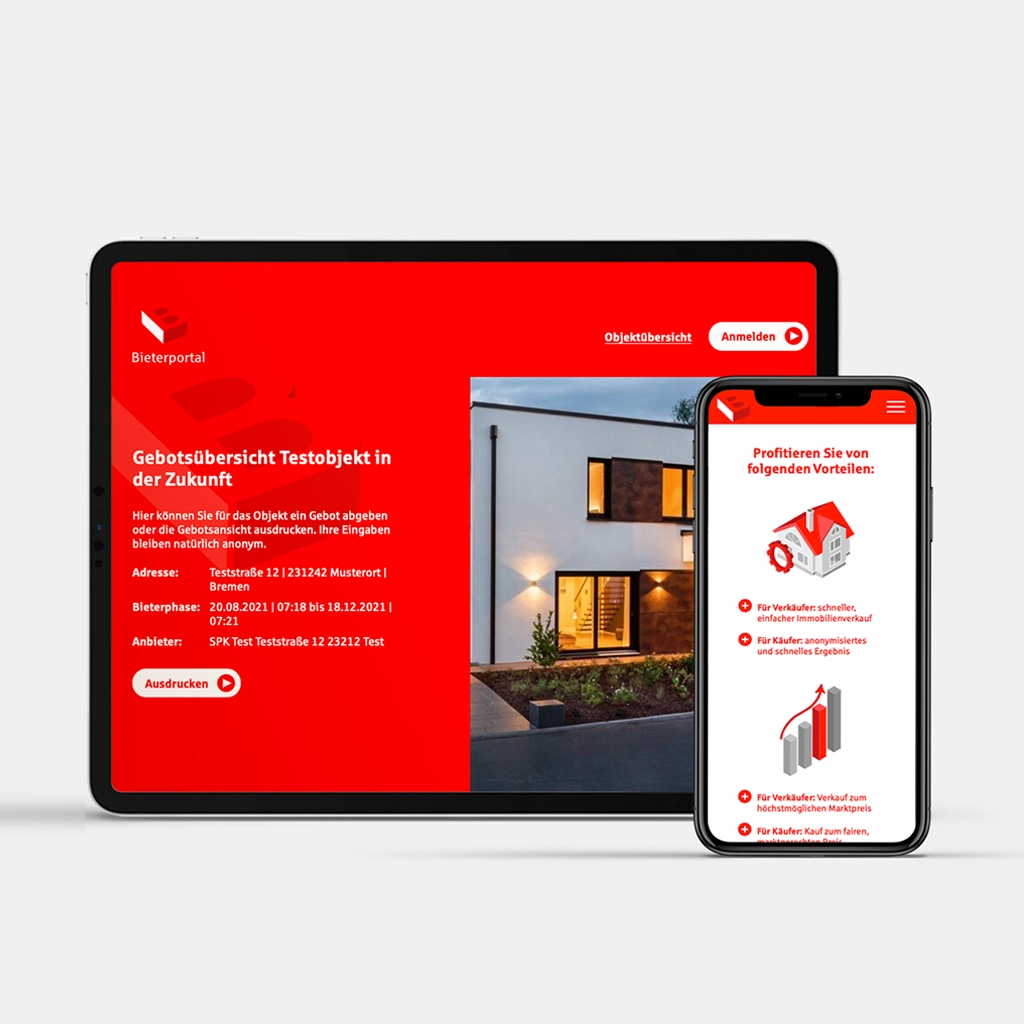 Sparkasse Immobilien Bremen Website Referenz